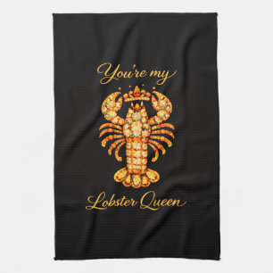 Linge De Cuisine Vous êtes ma Reine Homard Bijou Diamant Luxe