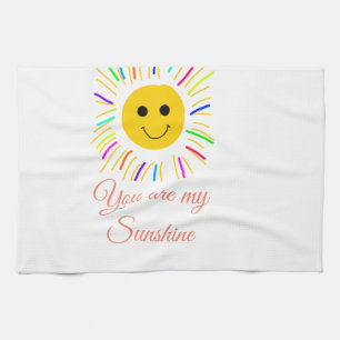 Linge De Cuisine vous êtes mon soleil jaune orange rayons de soleil
