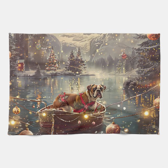 Linge De Cuisine Voyage de Noël festif de Boxer (Horizontal)