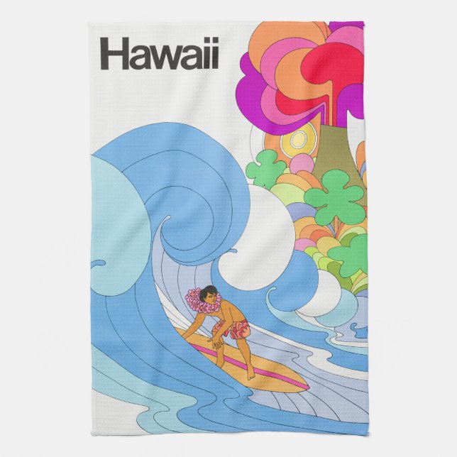 Linge De Cuisine Voyage Hawaii Vintage (Vertical)