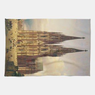 Linge De Cuisine Vue de la cathédrale gothique de Cologne dans tout