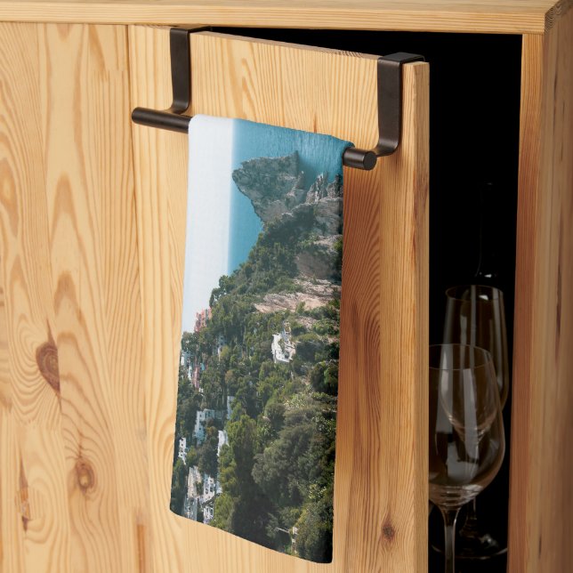 Linge De Cuisine Vue du rocher Faraglioni de Capri 1 (Pliage en tiers)