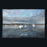 LINGE DE CUISINE VUES DES ALLES<br><div class="desc">Une vue nocturne sur le port d'Aberdyfi après une journée de pluie le soleil sort.</div>