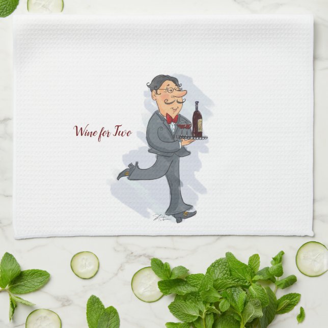 Linge De Cuisine Waiter Wine for Two Kitchen Towne (Plié)