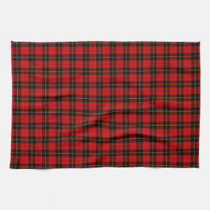 Linge De Cuisine Wallace tartan rouge noir plaid
