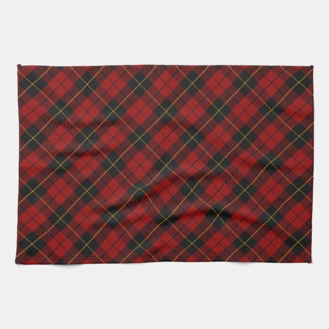 Linge De Cuisine Wallace Tartan Scottish Clan Plaid Pattern (Horizontal)