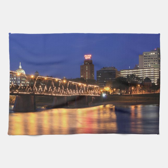 Linge De Cuisine Walnut Street Bridge Harrisburg Pennsylvanie (Horizontal)