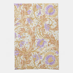 Linge De Cuisine Walter Crane Arts & Crafts Art floral pourpre