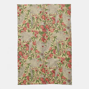 Linge De Cuisine Walter Crane Cacatoès blanc Grenade rouge Art