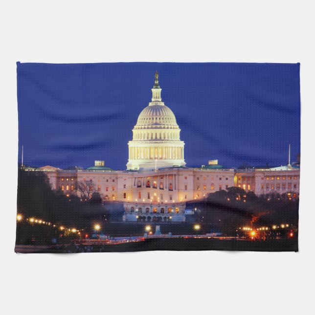Linge De Cuisine Washington DC Capitol américain à Dusk (Horizontal)