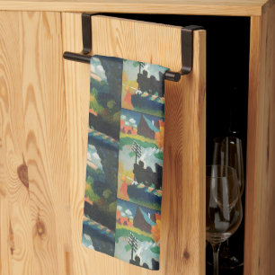 Linge De Cuisine Wassily Kandins Murnau Vue Avec Chemin De Fer Et C