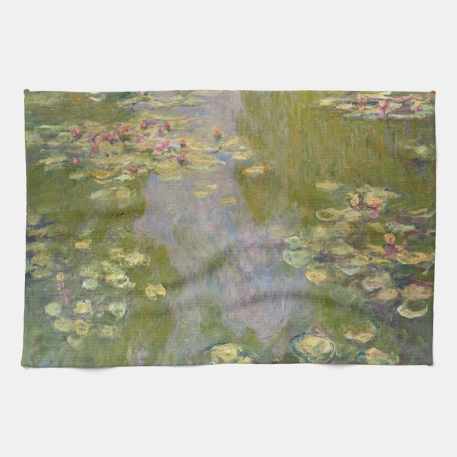 Linge De Cuisine Water Lilies by Claude Monet (Horizontal)