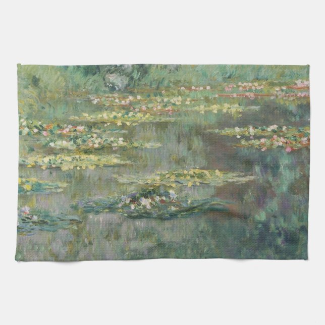 Linge De Cuisine Water Lily Pond Claude Monet (Horizontal)