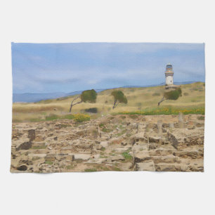 Linge De Cuisine Watercolor lighthouse