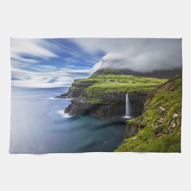 Linge De Cuisine Waterfalls | Faroe Islands, Denmark (Horizontal)