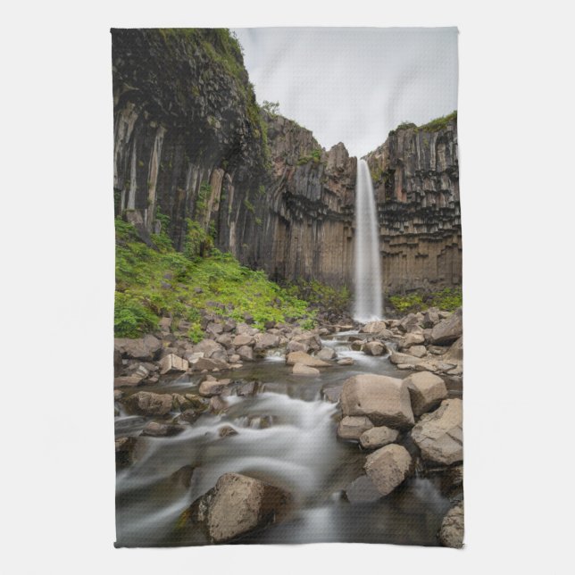 Linge De Cuisine Waterfalls | Svartifoss Waterfall, South Iceland (Vertical)