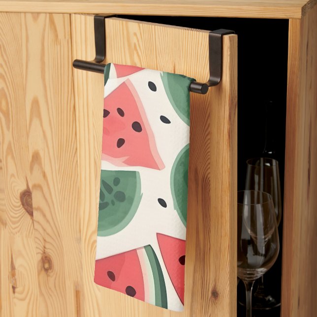 Linge De Cuisine Watermelon Motif sans couture Arrière - plan (Pliage en tiers)