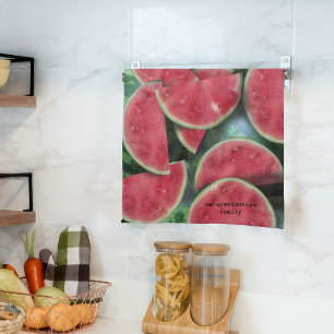 Linge De Cuisine Watermelon Slice Motif Cuisine personnalisée Servi