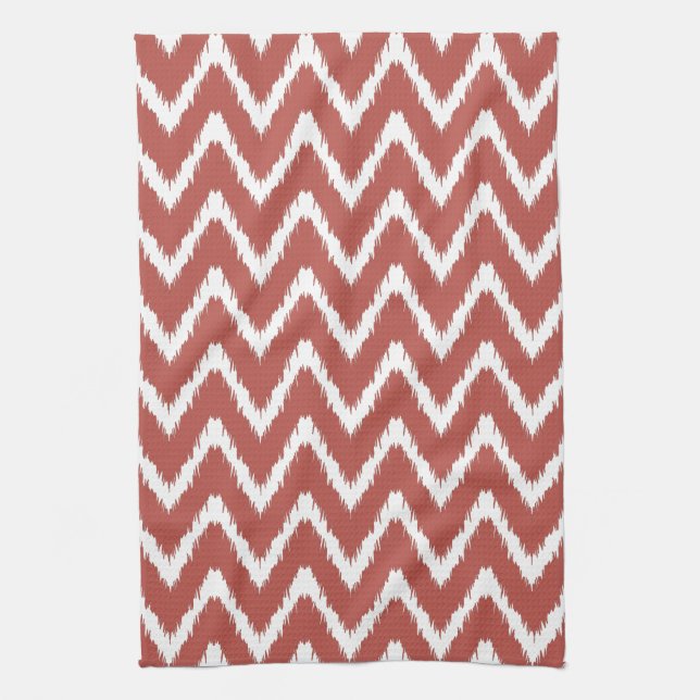 Linge De Cuisine Watermelon Southern Cottage Chevrons (Vertical)