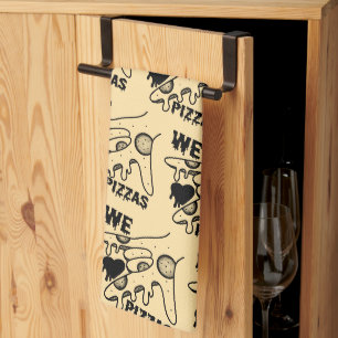 Linge De Cuisine We Love Pizzas - Pizza Love - ASL ILY Obsession De