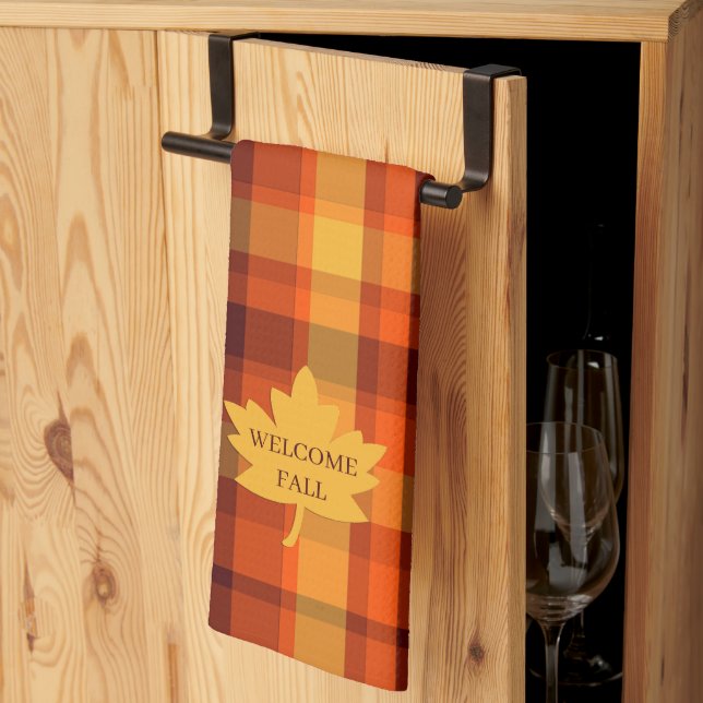 Linge De Cuisine Welcome Fall Kitchen Towel Decor (Pliage en tiers)