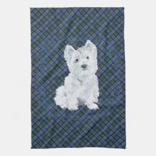 Linge De Cuisine Westie Black Watch Tartan