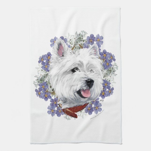 Linge De Cuisine Westie Ne m'oublie pas (Vertical)