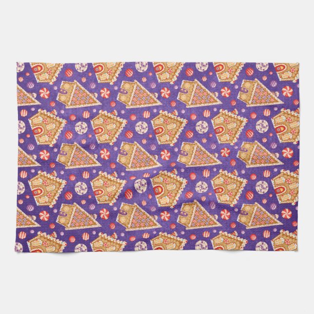 Linge De Cuisine Whimsy de pain d'épices (Horizontal)