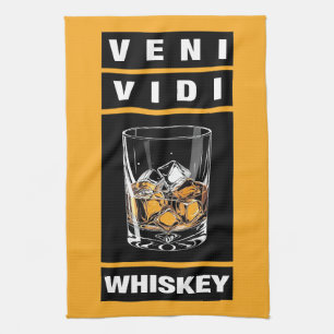 Linge De Cuisine Whiskey Veni Vidi Citation Drôle Pour Les Amateu