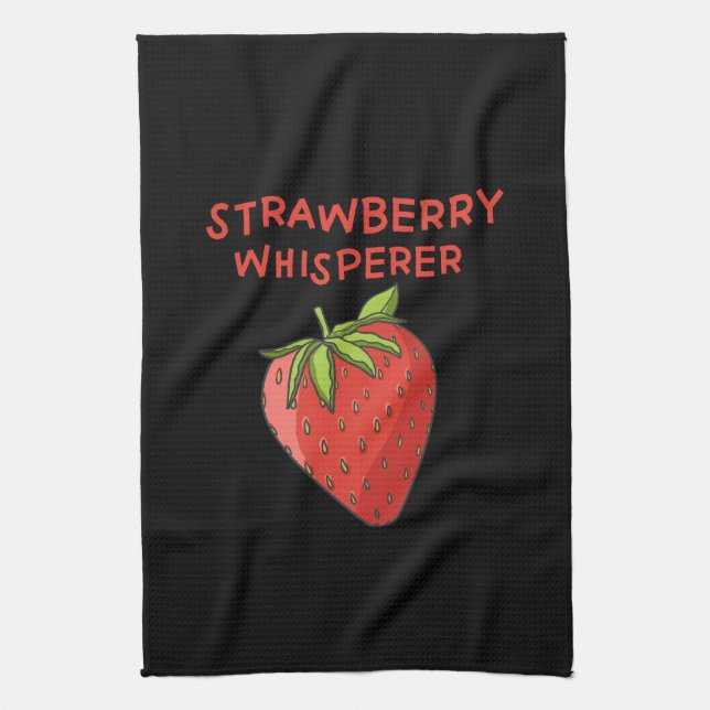 Linge De Cuisine Whisperer aux fraises (Vertical)