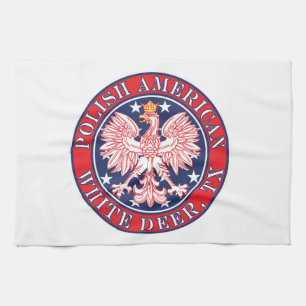 Linge De Cuisine White Deer Texas Polonais American Eagle