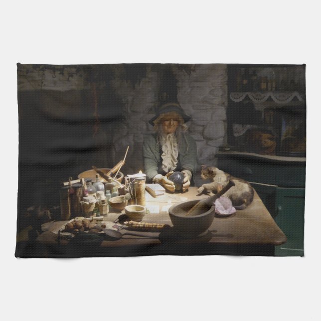 Linge De Cuisine White Witch's Kitchen Museum, Witchcraft & MAGICK (Horizontal)