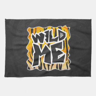 Linge De Cuisine Wild Me Tiger orange et noir