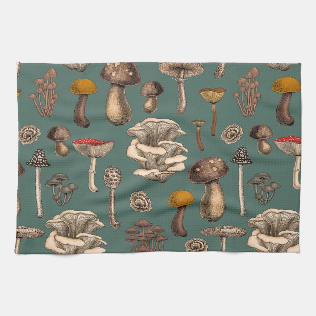 Linge De Cuisine Wild Mushrooms (Horizontal)