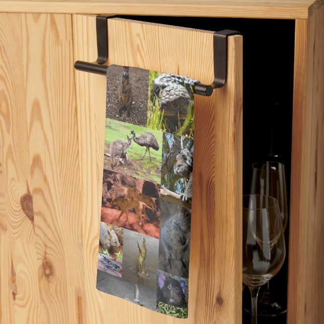 Linge De Cuisine Wild Wonders : Captivant Australian Photo Collage (Pliage en tiers)