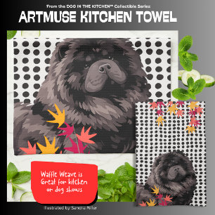 Linge De Cuisine WILLEM chow noir 