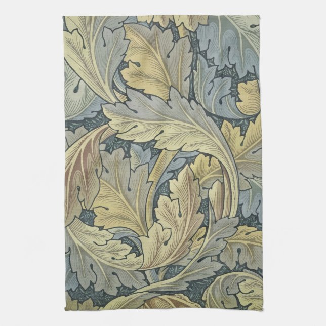 Linge De Cuisine William Morris Acanthus Feuille Floral Art Nouveau (Vertical)