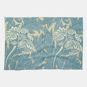 Linge De Cuisine William Morris Classique Tulipe Bleu Floral