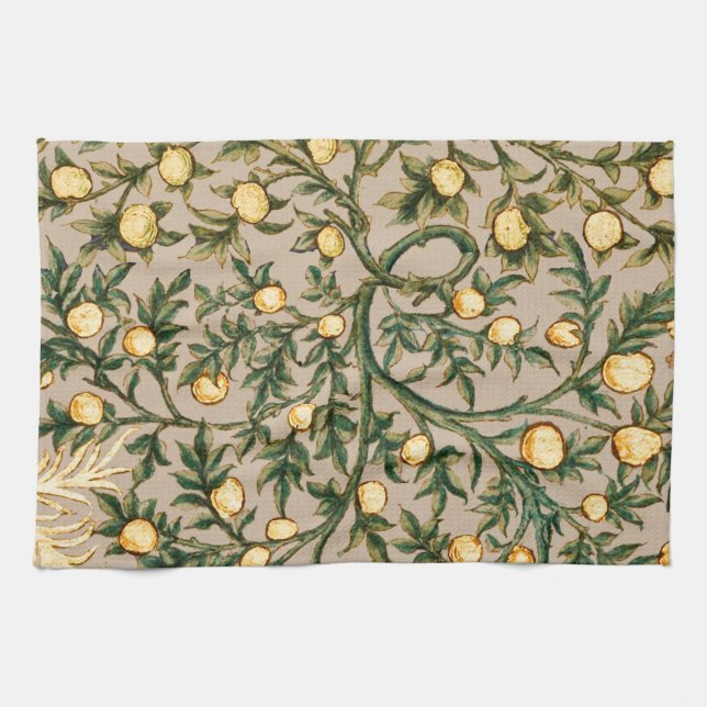 Linge De Cuisine William Morris Fruit Floral Jardin Fleur Classique (Horizontal)
