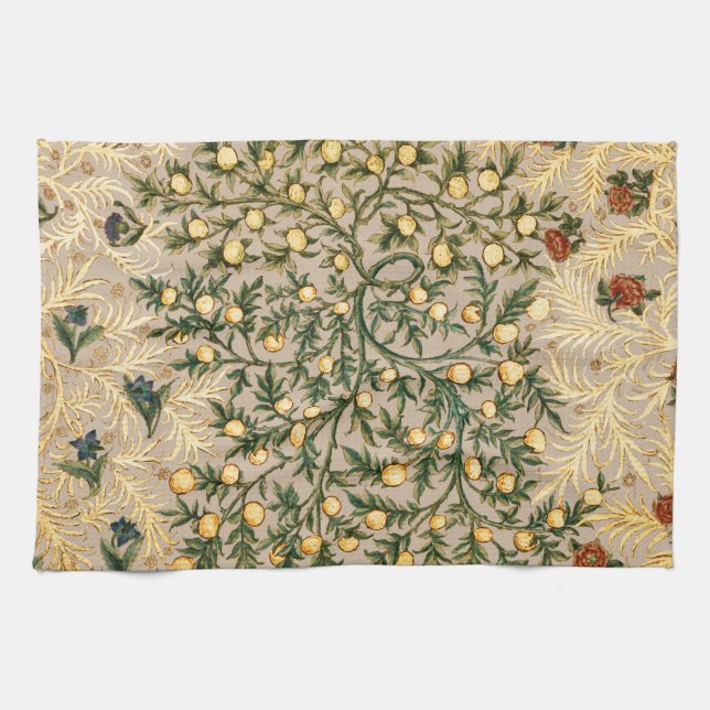 Linge De Cuisine William Morris Fruit Floral Jardin Fleur Classique (Horizontal)