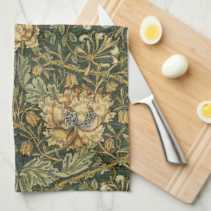 Linge De Cuisine William Morris Honeysuckie Vert Jaune