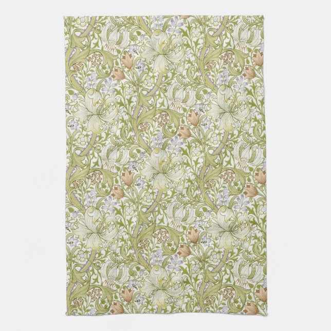 Linge De Cuisine William Morris Jardin Fleur de Lys Classique (Vertical)