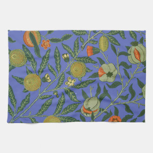 Linge De Cuisine William Morris Pomegranate Bleu papier peint color