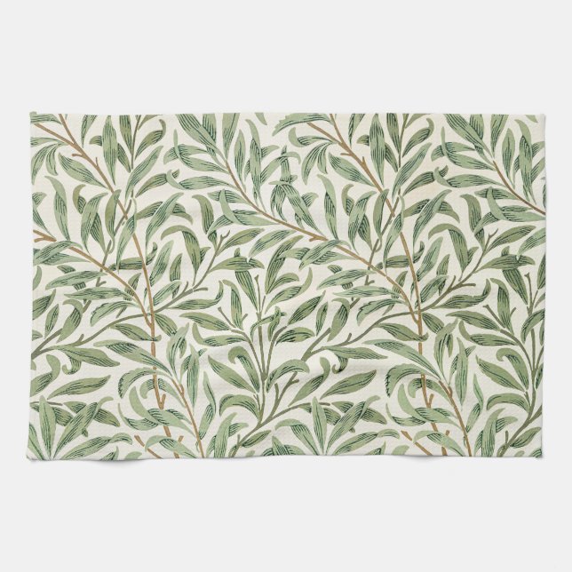 Linge De Cuisine William Morris Saule Branche Botanique Vintage (Horizontal)