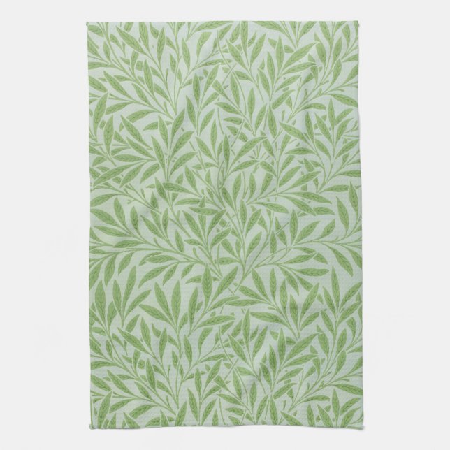 Linge De Cuisine William Morris Saule Fleur Classique Vert (Vertical)