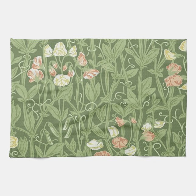 Linge De Cuisine William Morris Sweet Pea Floral Design (Horizontal)