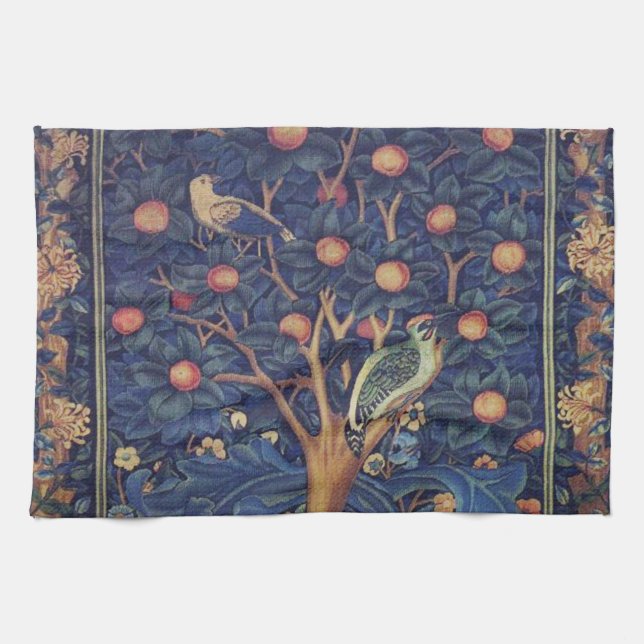 Linge De Cuisine William Morris Woodpecker Tapestry Arts & Artisana (Horizontal)