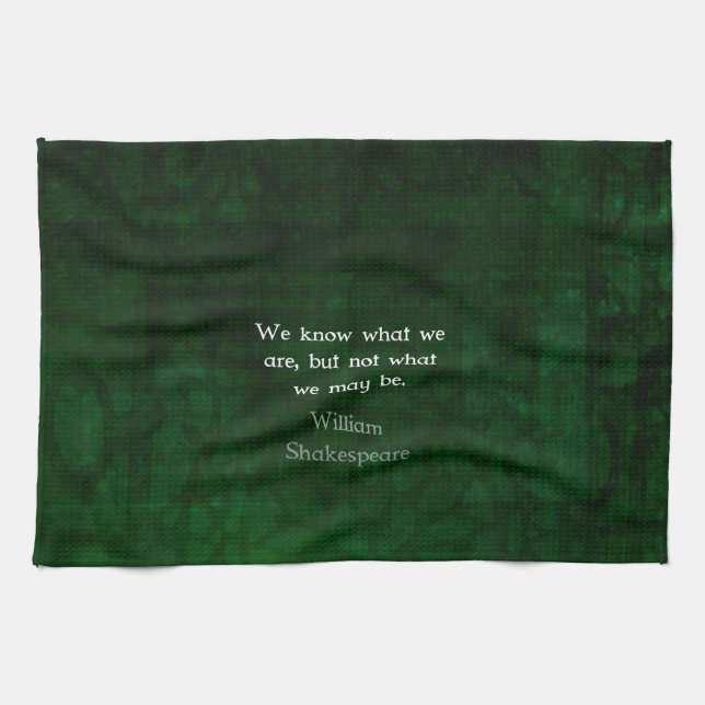 Linge De Cuisine William Shakespeare Citation Sur Les Possibilités (Horizontal)
