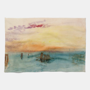 Linge De Cuisine William Turner - Le lagon près de Venise au couche