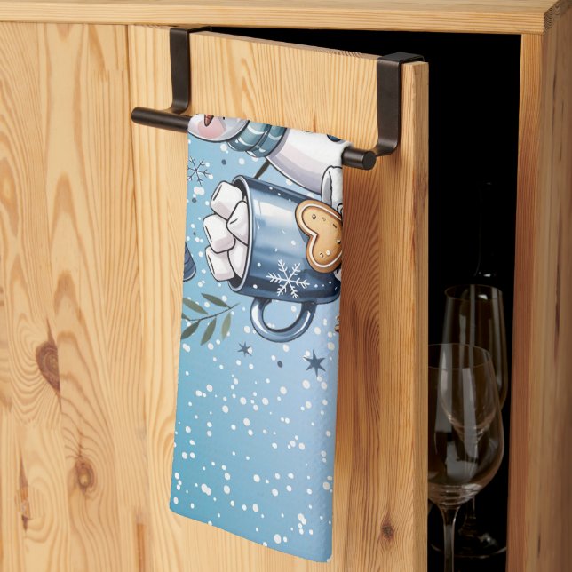 Linge De Cuisine Winter Cozy Snowman (Pliage en tiers)